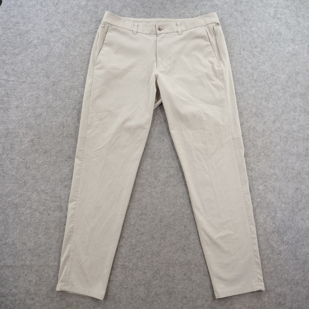 Lululemon Pants Mens 34 Beige Commission Slim Fit Performance Technical Stretch